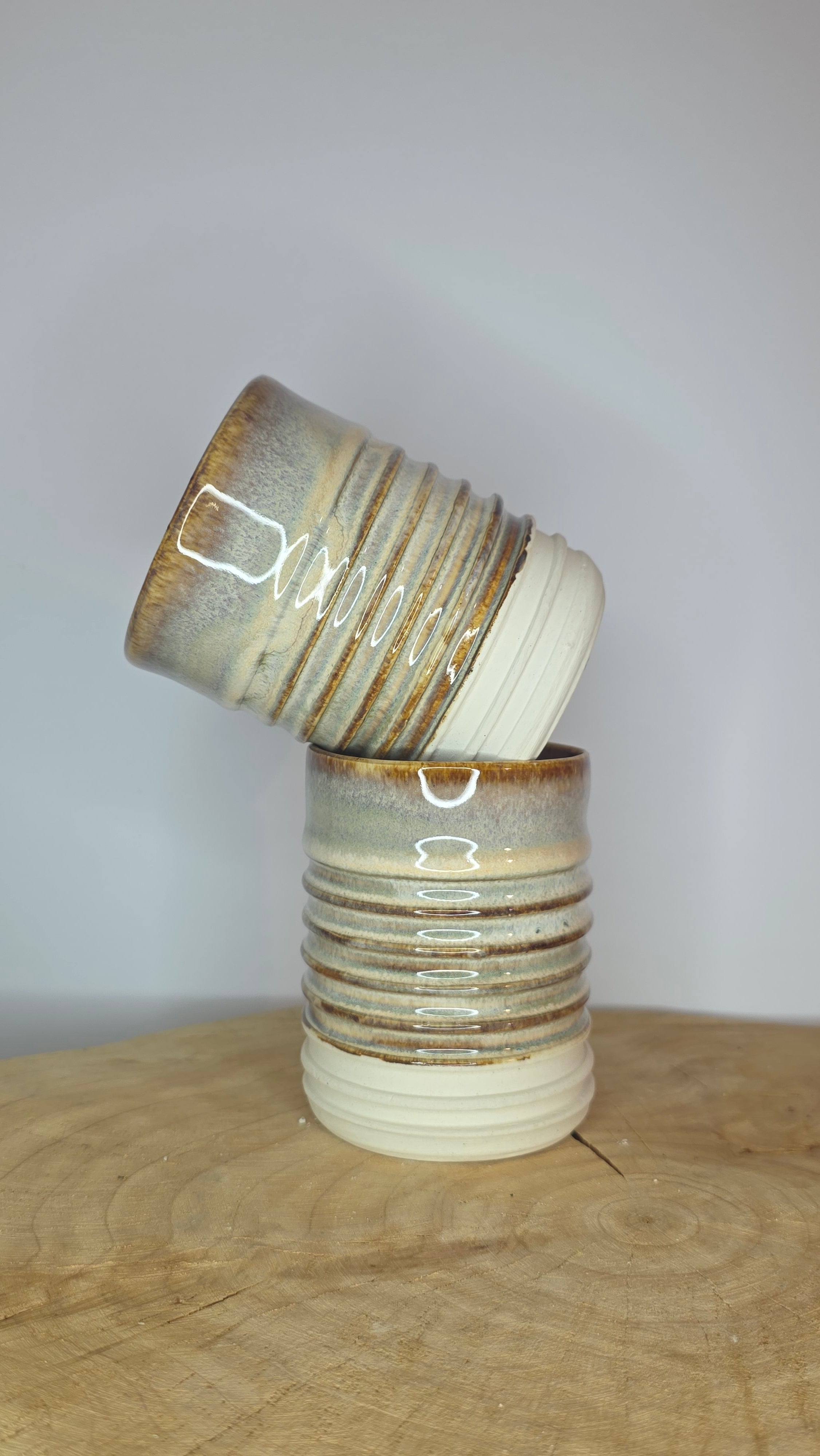 Iron luster and flux tumbler